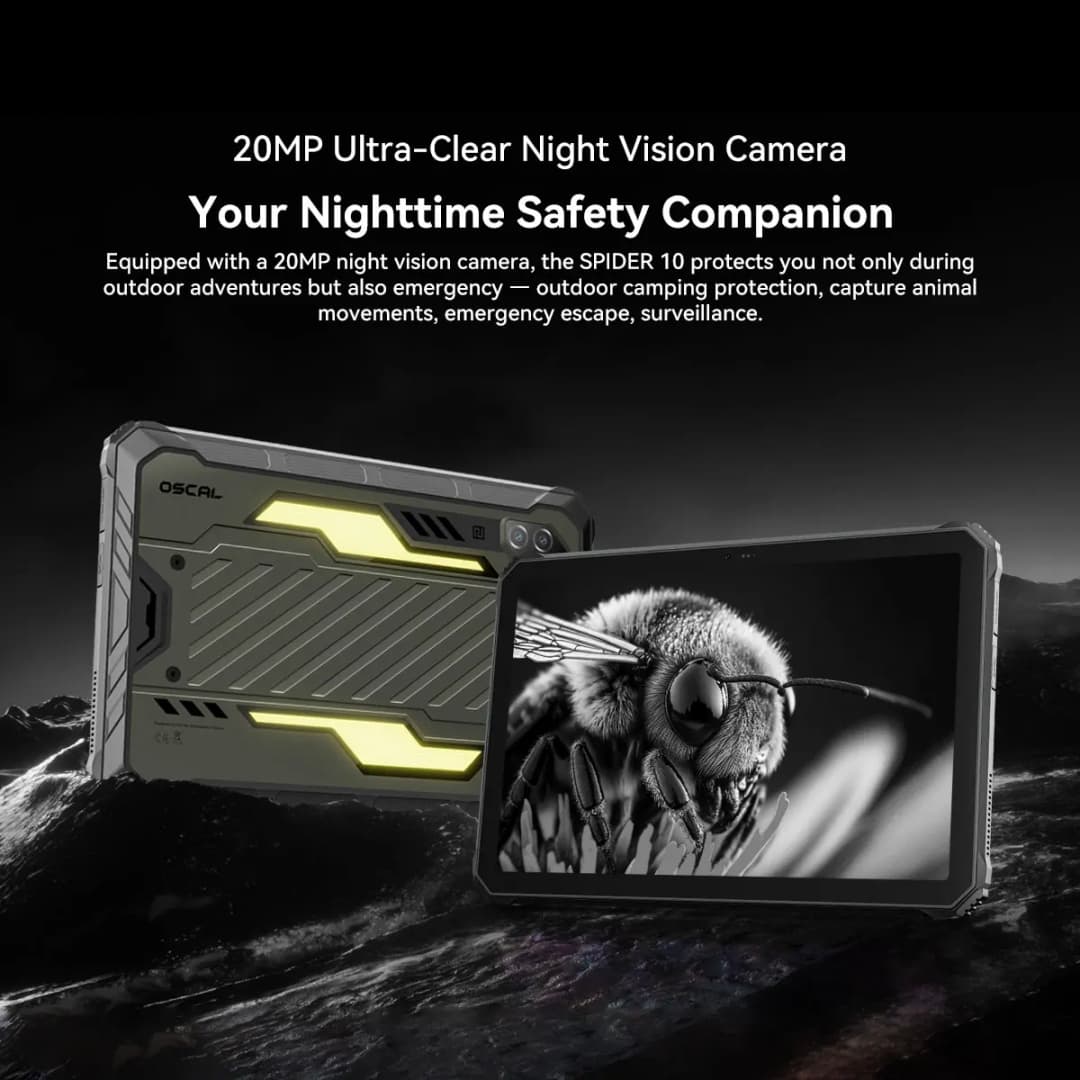 بلاك فيو أوسكال سبايدر 10 تابلت متين، شاشة 11 بوصة FHD+IPS، معدل تحديث 60 هرتز، بطارية 20000 مللي أمبير، معالج ميدياتيك ديمينسي G81، أندرويد 15 - 6