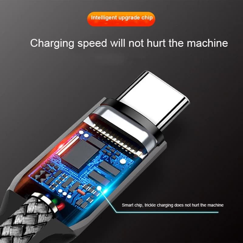 USB C to USB C Cable 60W PD Fast Charging 480Mbps Data Transfer Nylon Braided Type C Cord Metal Shell for Phone Tablet Laptop - 4