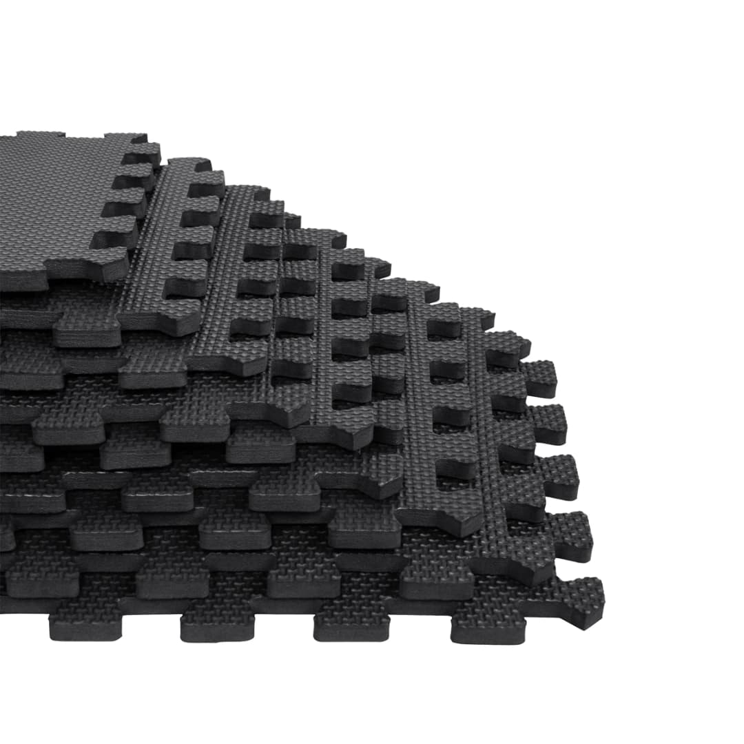 T-lovendo floor gym mat, tatami, for home exercise, sports machines, set of 18 protection pieces, for removable pools, eva rubber puzzle, weights, gym, protective mat, rubber - 3