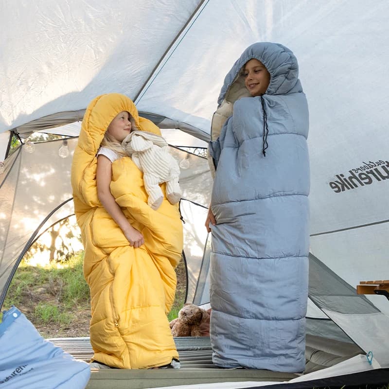 Naturehike-Children's Sleeping Bag, Extended Splicing, Camping, Hiking, Warm, Mummy, Outdoor - 5