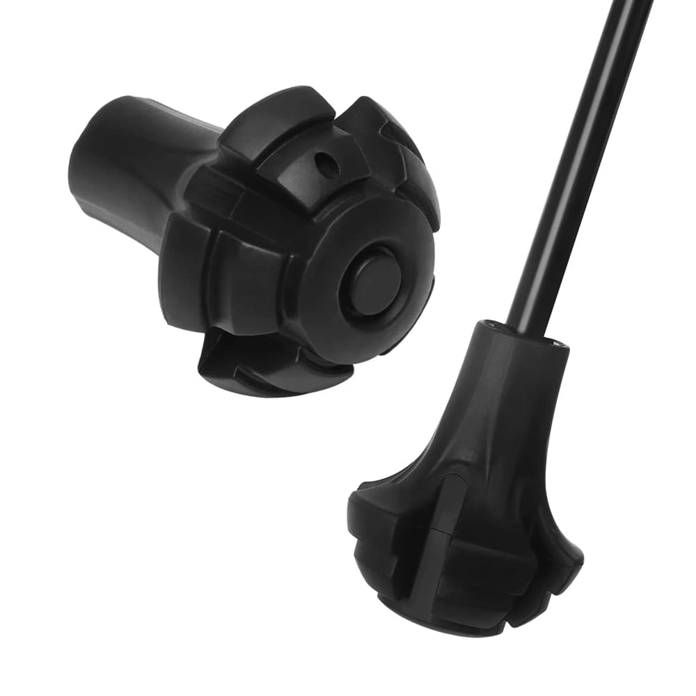 2021 مبيعات ساخنة، 1 قطعة، عصا مشي شمالية سوداء جديدة، عكاز نمط شمالي، 9 أنماط، اكسسوارات عصا تنزه - 2