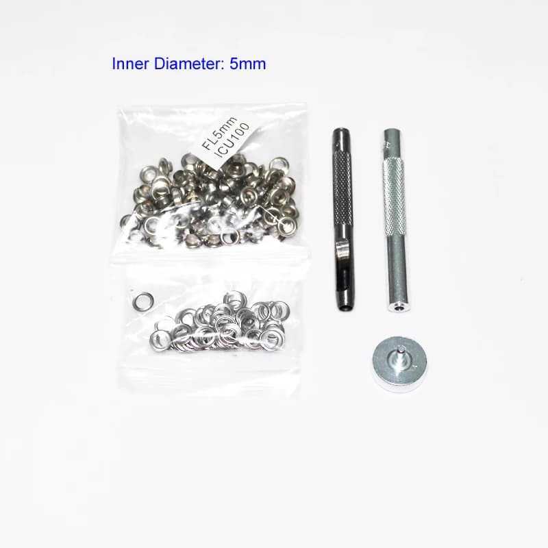 مجموعة أدوات ثقب العيينة المعدنية 100 قطعة، مقاس 4-14 مم، لصناعة الأزرار والحرف الجلدية والملابس والأحذية والحقائب - اصنعها بنفسك - 6