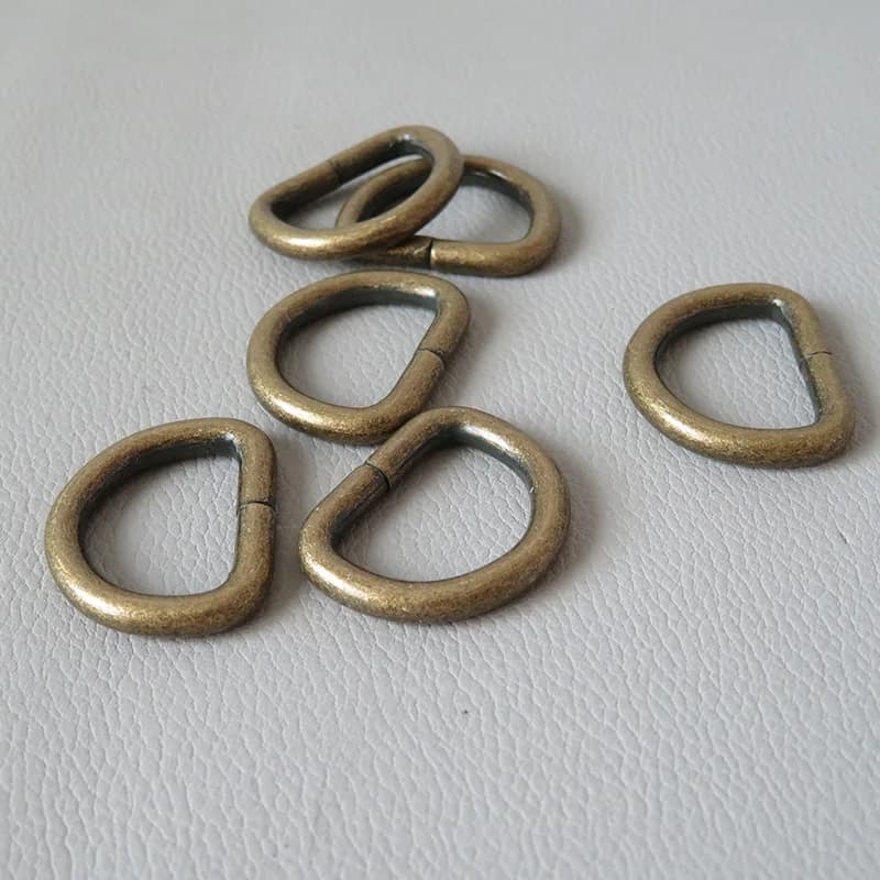 حلقات معدنية D بمقاسات 20 مم و25 مم و32 مم مع مشبك للحقائب وحقائب الظهر وأطواق الكلاب وملحقات DIY - 4