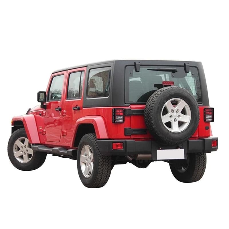 set Lamp Hoods Car Headlight Rear Tail Lamp Signal Light Guard Cover For Jeep Wrangler JK 2007-2017 - 5