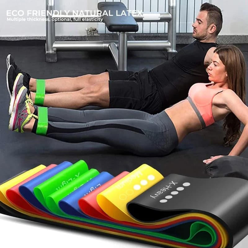 4 /5 مستويات اليوغا المقاومة الأربطة المطاطية كروسفيت ممارسة شريط مطاطي للنساء الرجال قوة التدريب اللياقة البدنية اللثة بيلاتيس الرياضة - 5