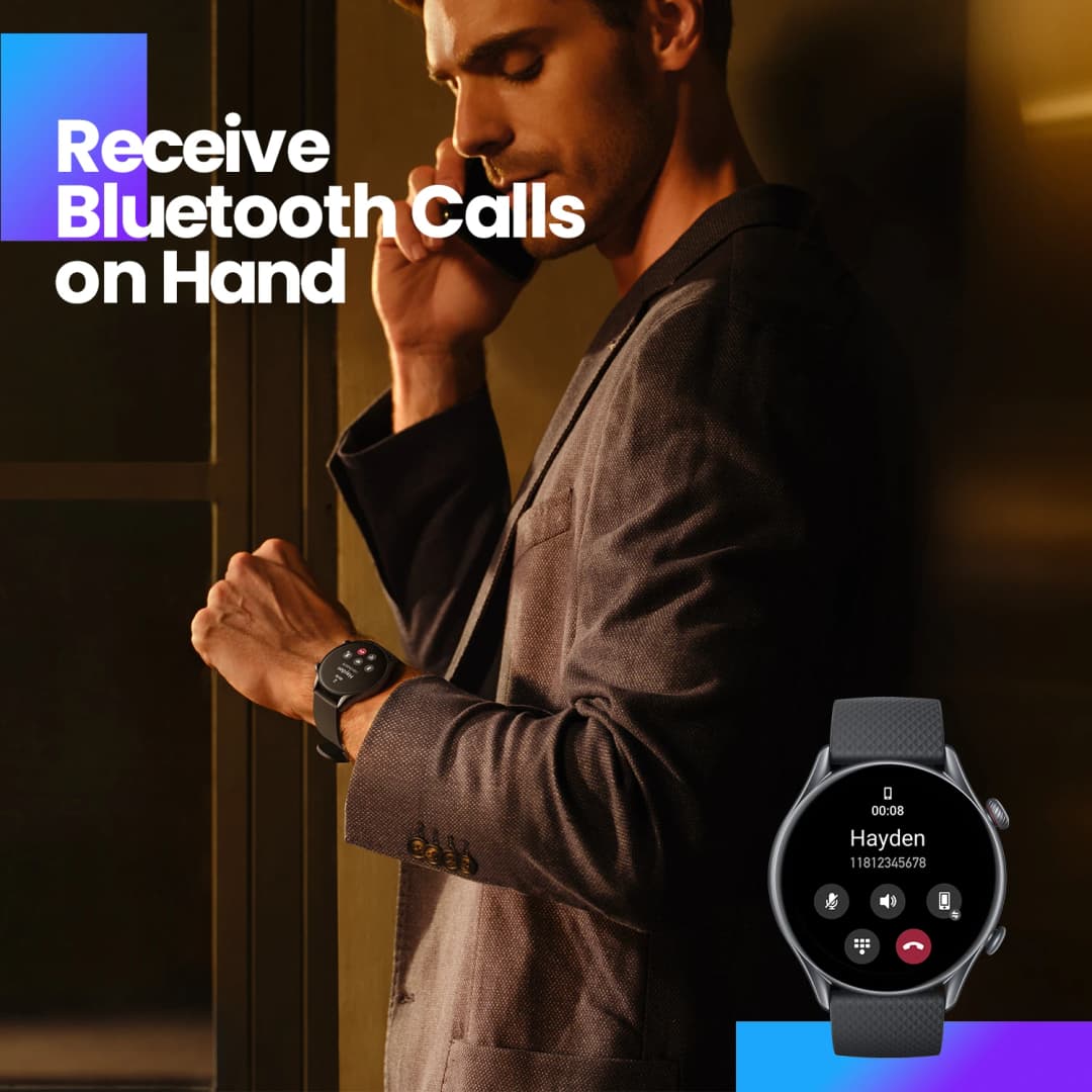 Euro Amazfit GTR 3 Pro GTR3 Pro GTR-3 Pro 46mm Smartwatch Alexa Built-in GPS Smart Watch - 3