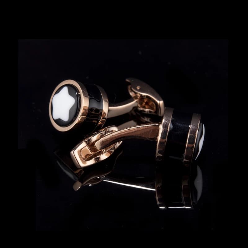 أزرار أكمام فاخرة للرجال من فليكسفيل، أزرار أكمام دائرية عالية الجودة لحفلات الزفاف، مجوهرات أزرار أكمام - 5