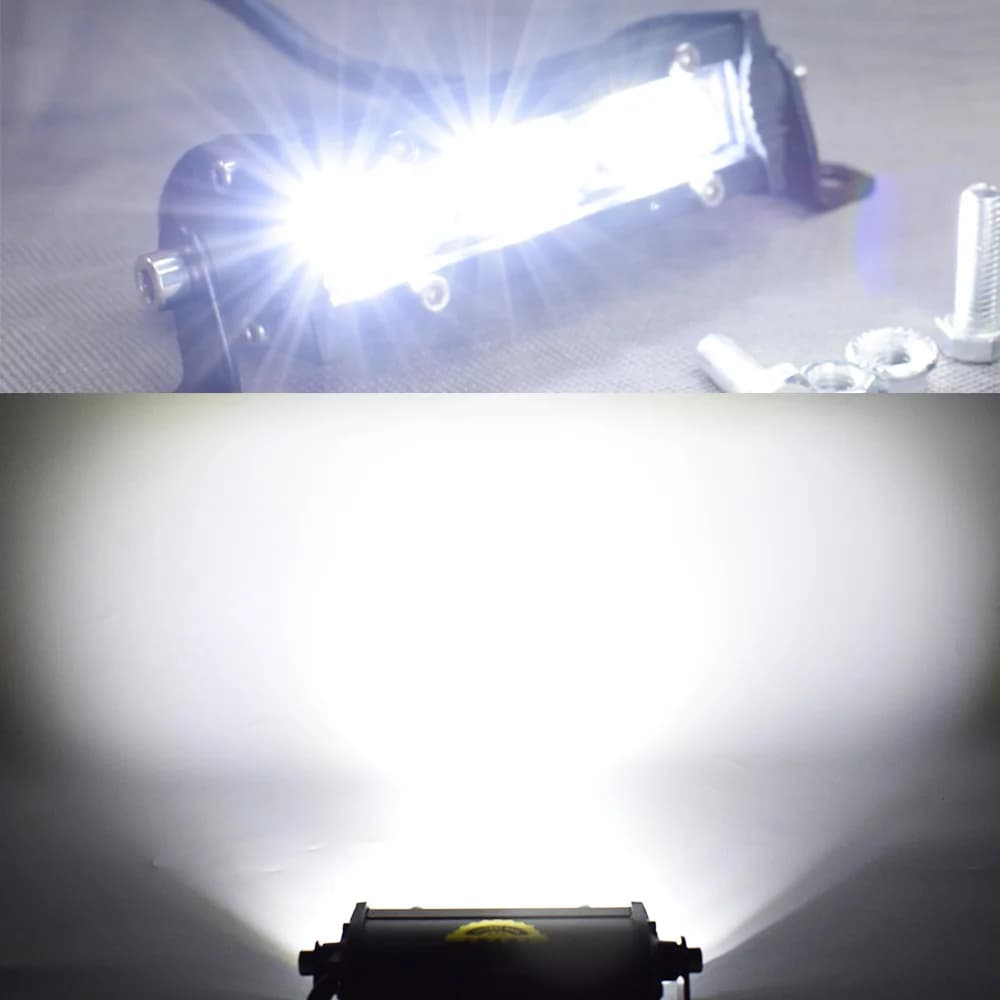 4'' MOTO car 15W LED Light Bar Single Row Work Spotlights Mini Led Lamp Bike Light 4X4 Offroad 12V 24V - 5