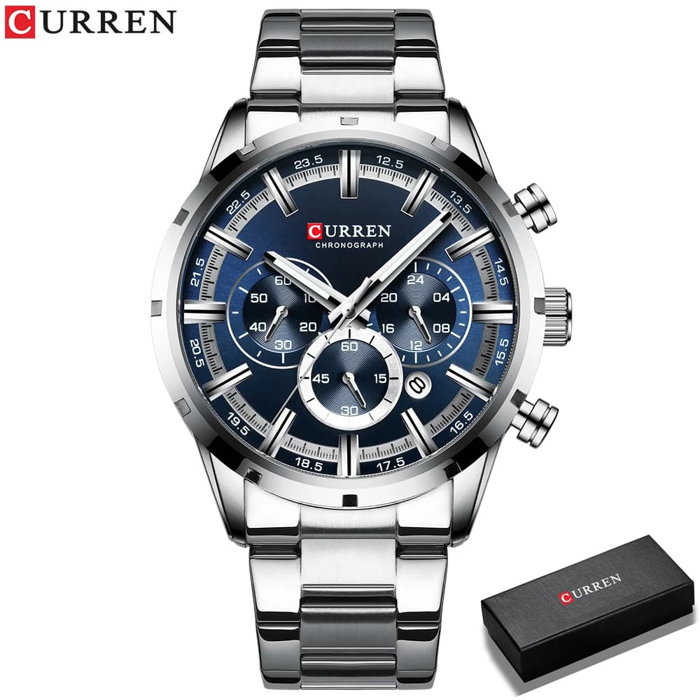 Relogio Masculino CURREN Hot Fashion Mens Watches Top Brand Luxury Wrist Watch Quartz Clock Watch Men Waterproof Chronograph - 2