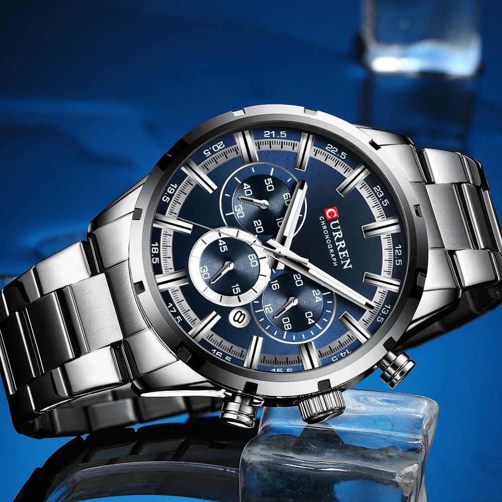 Relogio Masculino CURREN Hot Fashion Mens Watches Top Brand Luxury Wrist Watch Quartz Clock Watch Men Waterproof Chronograph - 4