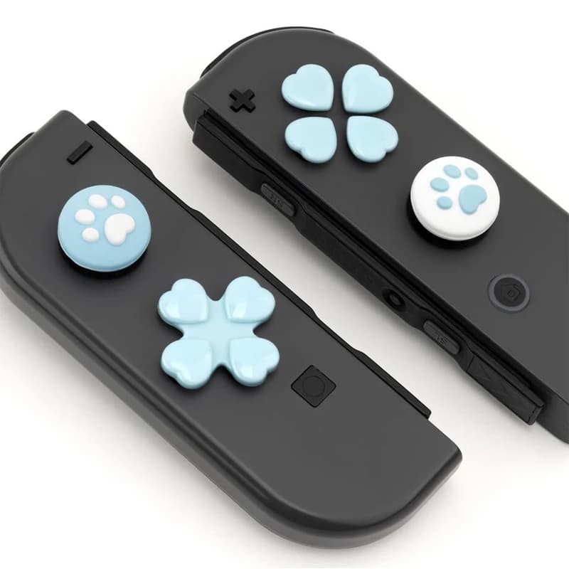 ملصق زر اتجاهات D-pad ABXY غطاء قبضة عصا التحكم للإبهام لجهاز Nintendo Switch Oled NS Joy-con غطاء حماية - 5