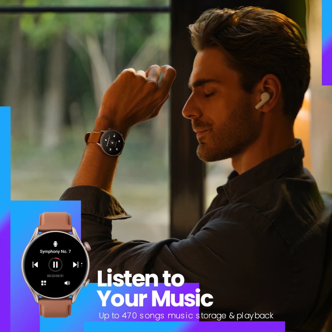 Euro Amazfit GTR 3 Pro GTR3 Pro GTR-3 Pro 46mm Smartwatch Alexa Built-in GPS Smart Watch - 4