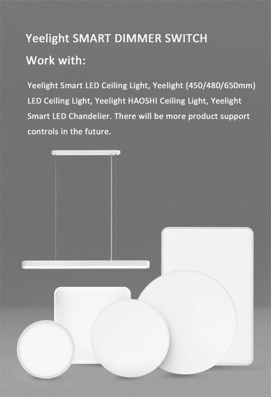 Yeelight Smart Wireless Dimmer Switch Bluetooth connected smart dimming controller is suitable For Yeelight Light Mi Home App - 5