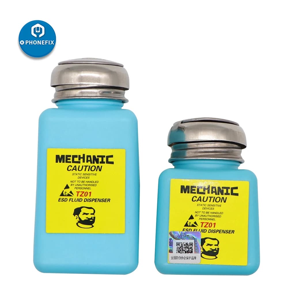 MECHANIC Alcohol Bottle 180ML Plastic Liquid Container for iPhone Repair Motherboard Cleaning ESD Fluid Dispenser Mechanic Tools - 3