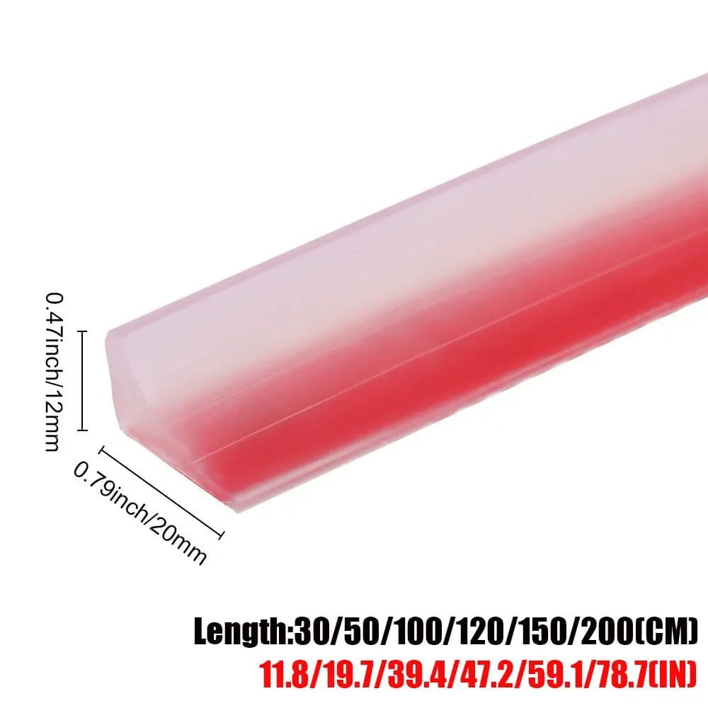 1PC Self-Adhesive Silicone Water Retaining Strip Bathroom Water Stopper Bendable Door Bottom Sealing Strip Shower Dam Barrier - 6