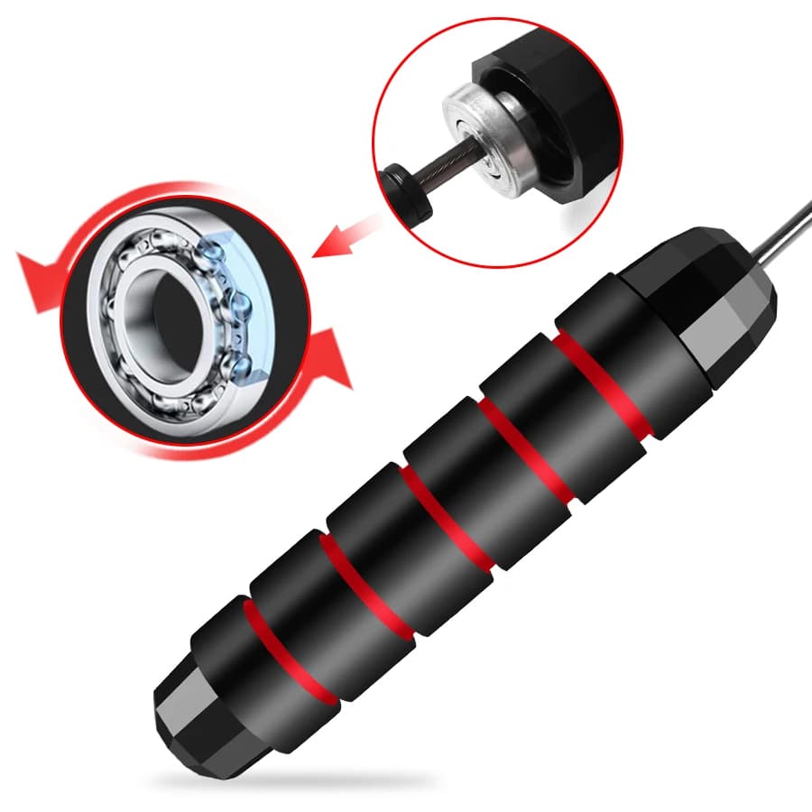 Adjustable Rapid Speed Jump Rope Steel Wire Skipping Rope for Fitness Workout Training Home Sport Equipment - 5