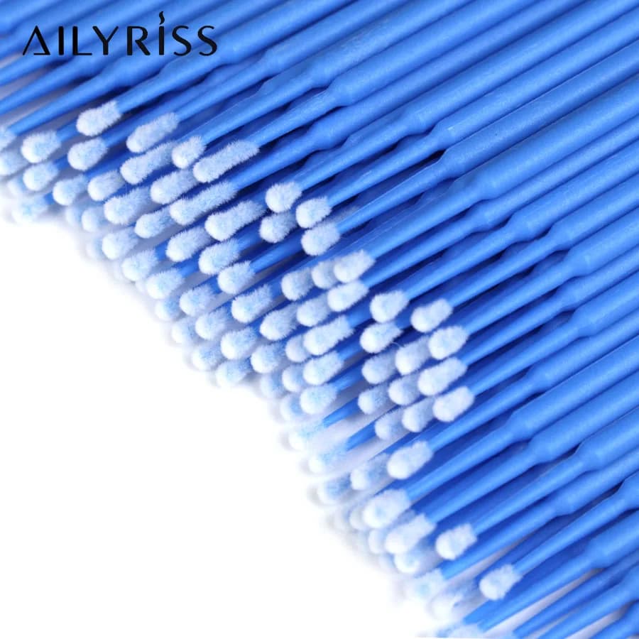 50pcs/Bag Disposable Makeup Eyelashes Brushes Micro Mascara Brush Eyelash Extension Individual Lash Removing Swab Beauty Tools - 5