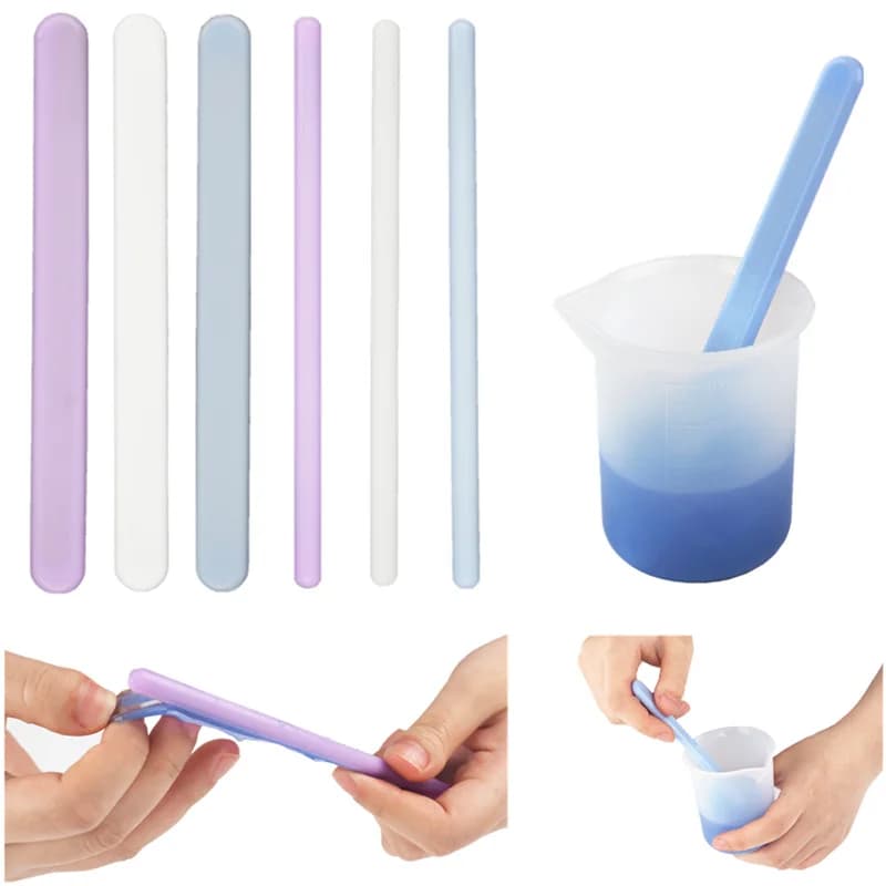 DIY Resin Tool Silicone Stirring Stick Epoxy Resin Disposable Cups Spoons Glove Pliers Tweezers Jewelry Making Tools Accessories - 3
