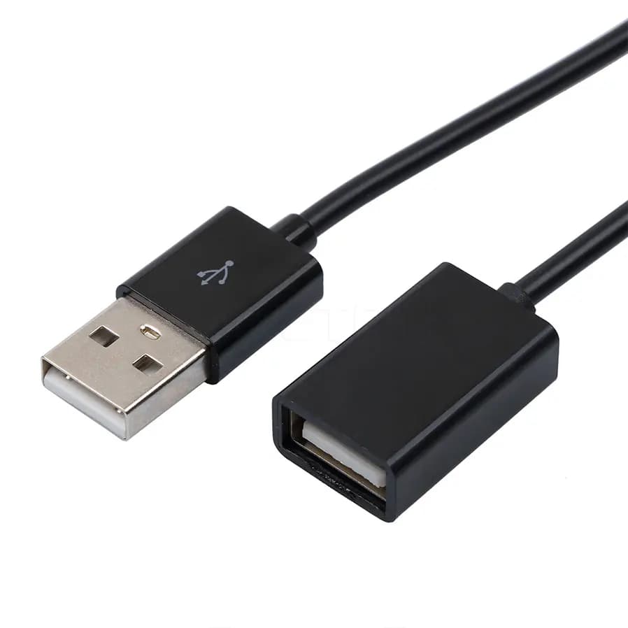 كابل تمديد بيانات وشحن إضافي من USB 2.0 A ذكر إلى أنثى لهاتف آيفون 6 بلس وسامسونج نوت 4 وإس 6 إيدج وأجهزة الكمبيوتر المحمولة - 5