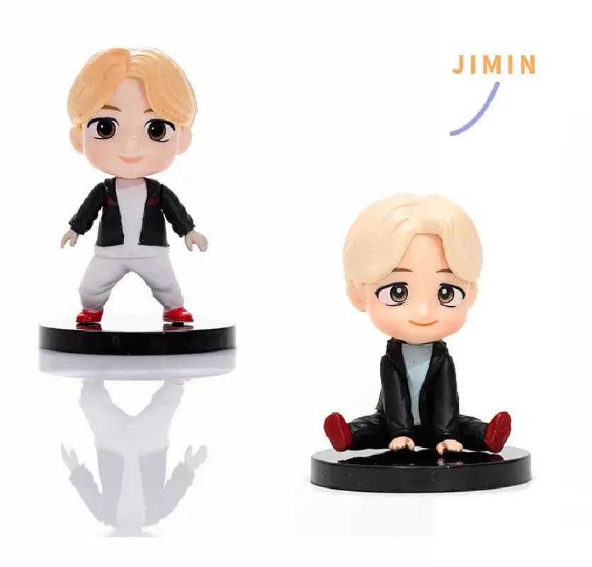 Bangtan Boys 7pcs Action Figure Set Doll Model Toy Rm Jin Suga Jhope Jimin V Jungkook Star Idol Cute Army Collectible for Kids - 6