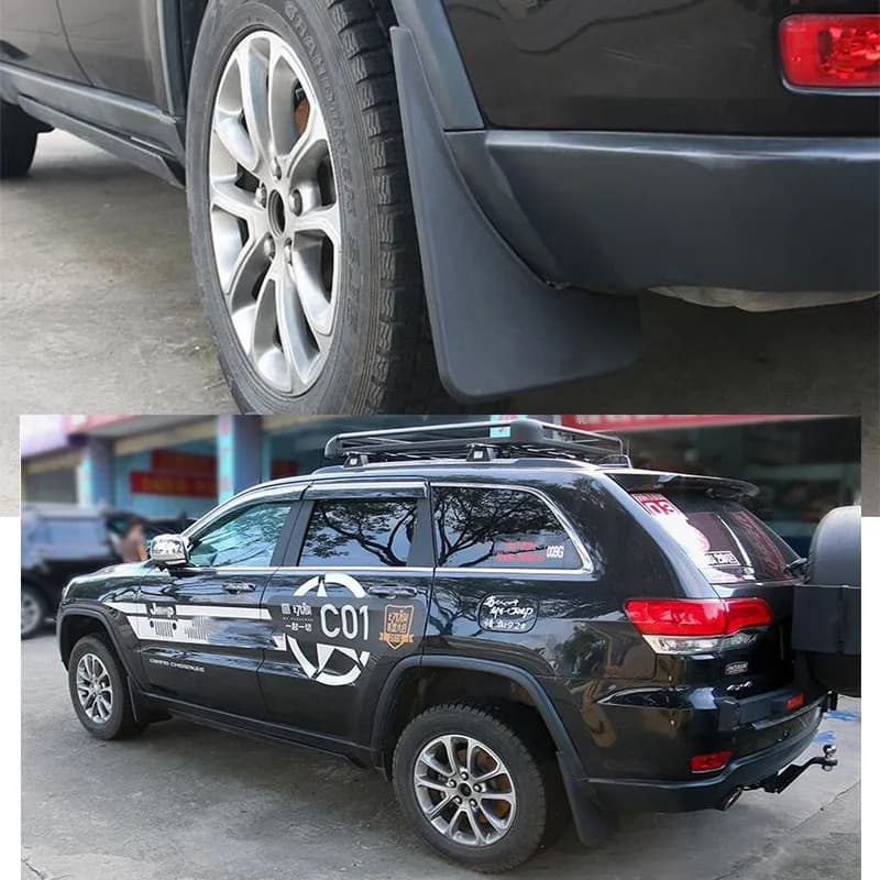 Mud Flaps For Jeep Grand Cherokee WK2 Mudguards Fender Mud Flap Splash Guards Mud Flaps Mudguards car accessories Front Rear - 6
