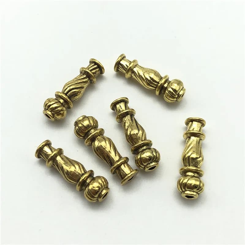 JunKang 10pcs Muslim Islamic misbaha tasbih connectors for jewelry making DIY rosary bracelet metal tassel accessories - 3