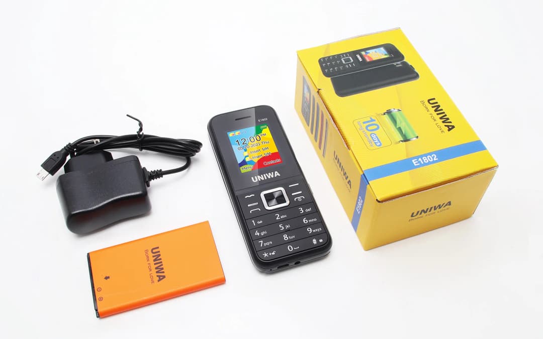UNIWA E1802 GSM Senior Push-button Phone Long Standby Big Buttons Loud Sound FM Radio Dual Sim Unlocked Cellphone - 6