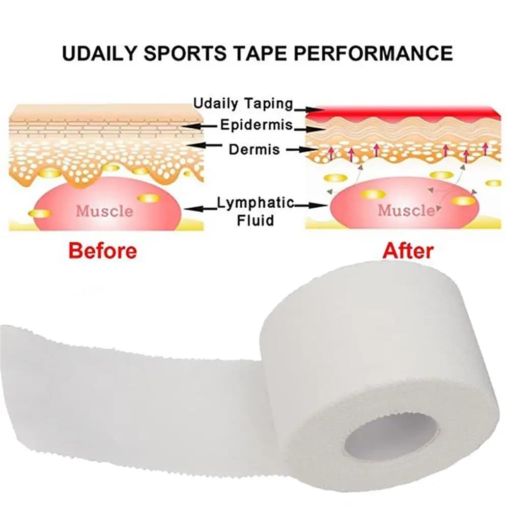 1PC Waterproof Adhesive Sport Tape Binding Physio Muscle Elastic Bandage Strain Injury Care Support Outdoor Sport Emergency Tool - 5