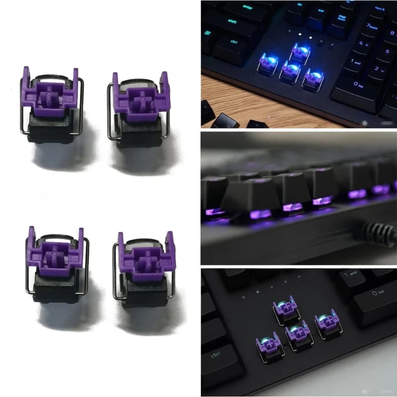 Razer Purple Optical Switches Hot Swap Switch for Razer Huntsman Elite Gaming Mechanical Keyboard Switches 4Pcs - 6