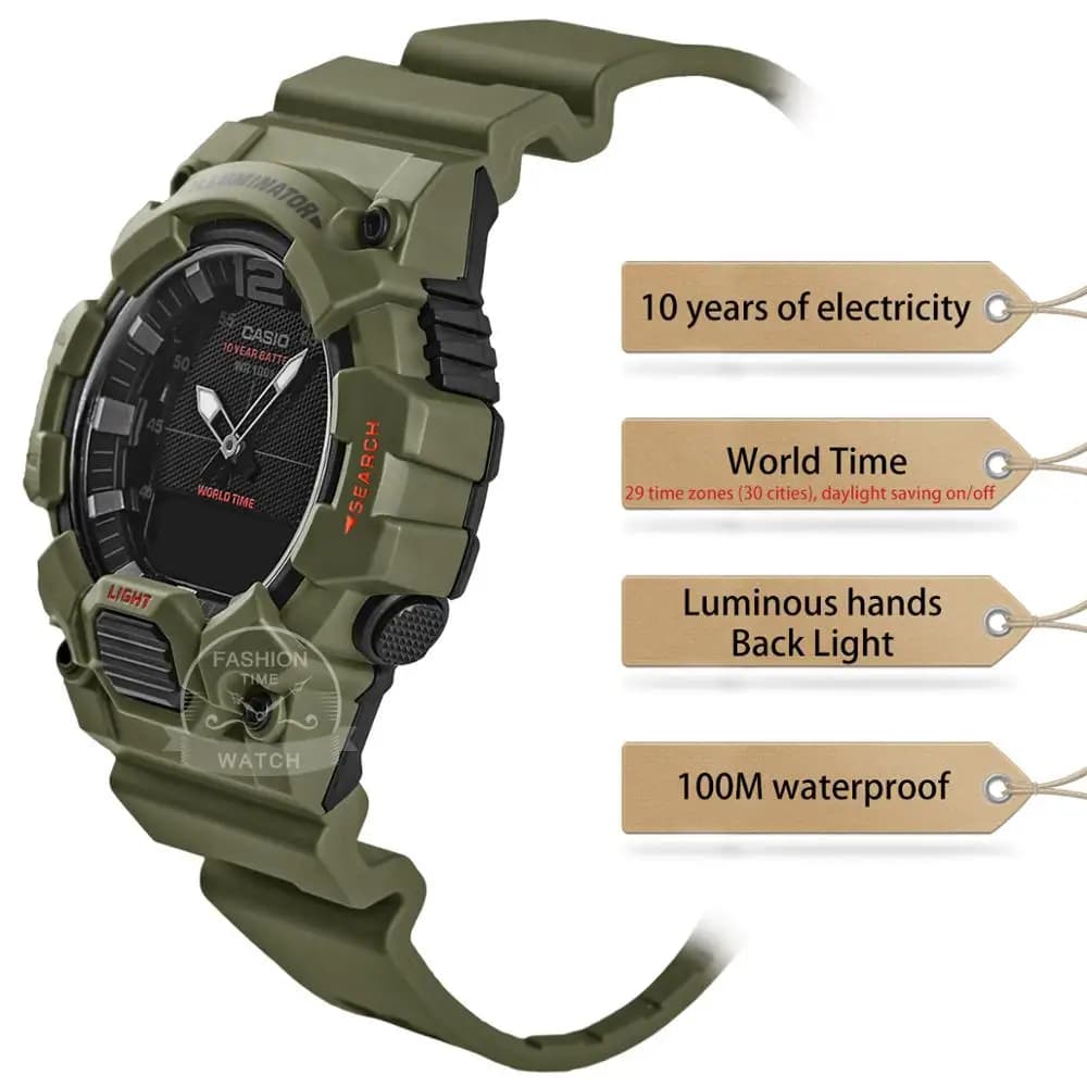ساعة كاسيو G-Shock للرجال، مجموعة فاخرة، رقمية LED، مقاومة للماء، كوارتز، ساعة رياضية عسكرية - 2