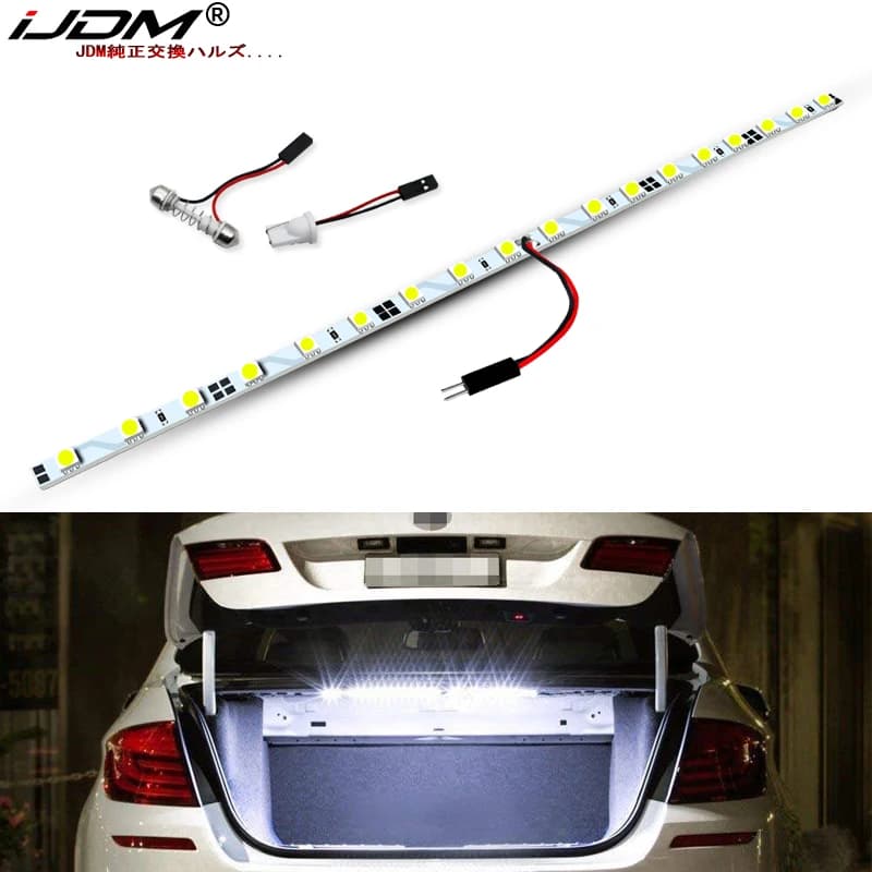 1pc T10 W5W LED Strip Light For Car Trunk Cargo Area or Interior Illumination,For Audi BMW Cadillac Chevrolet Mazda Ford Honda
