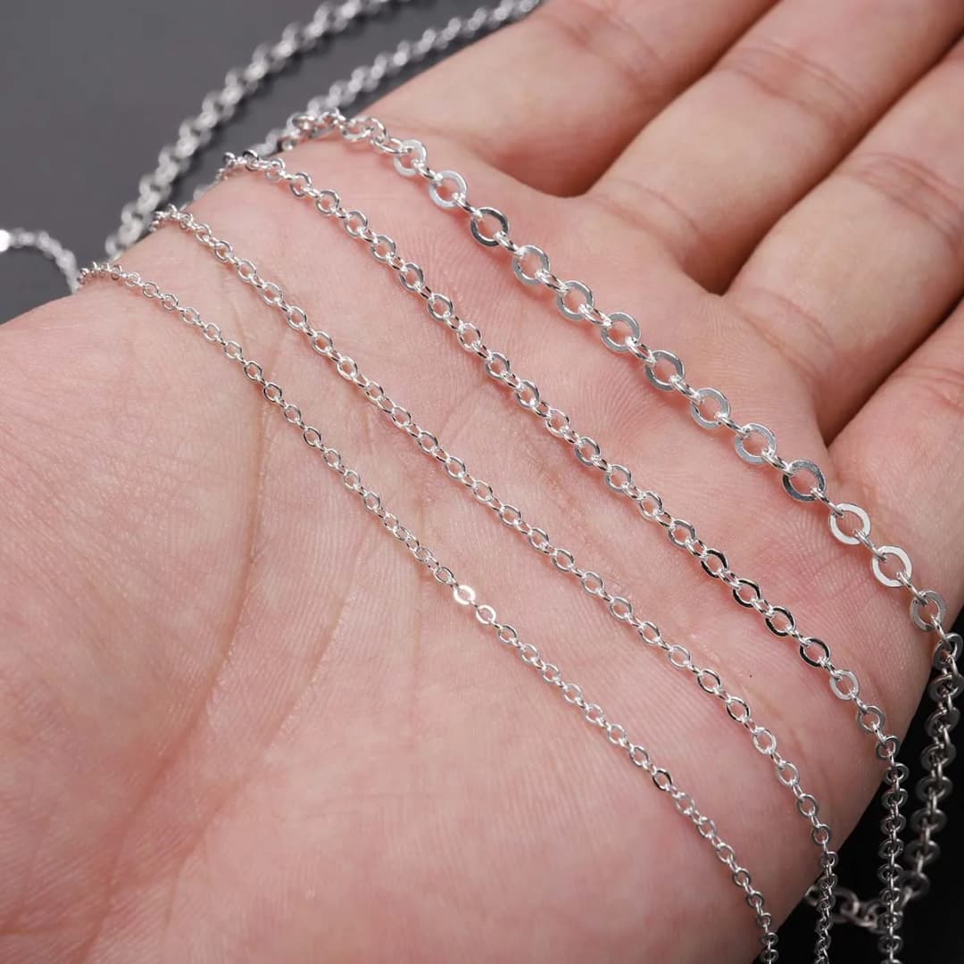 5m/Lot Gold/Bronze Color Plated Oval Link Necklace Chain for DIY Jewelry Making Findings Necklace Chains Materials Handmade - 4