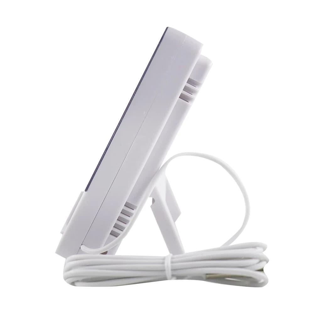 جديد شاشة LCD إلكترونية رقمية لقياس درجة الحرارة والرطوبة ميزان حرارة جهاز قياس الرطوبة محطة طقس داخلية وخارجية ساعة HTC-1 HTC-2 - 6