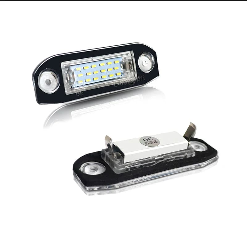 مصابيح لوحة ترخيص LED بيضاء خالية من الأخطاء لسيارات فولفو S80 XC90 S40 V60 XC60 S60 C70 V50 XC70 V70، مصابيح لوحة LED - 2