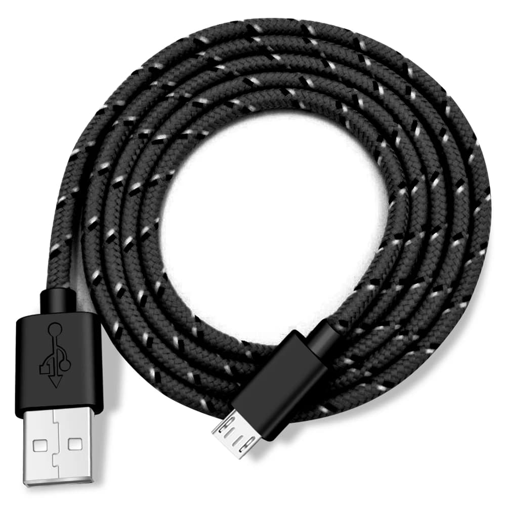 مايكرو USB كابل 1 متر/2 متر/3 متر مزامنة البيانات USB كابل الشاحن لسامسونج هواوي Xiaomi HTC أندرويد الهاتف النايلون مضفر كابلات Microusb