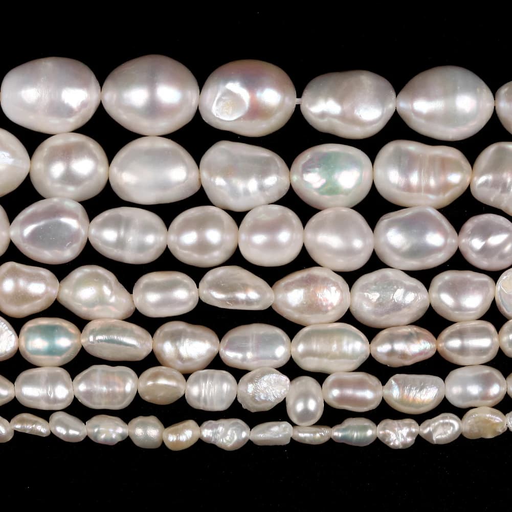 Natural Freshwater Pearl Beads High Quality Irregular Shape Punch Loose Beads for Jewelry Making DIY Necklace Bracelet - 2
