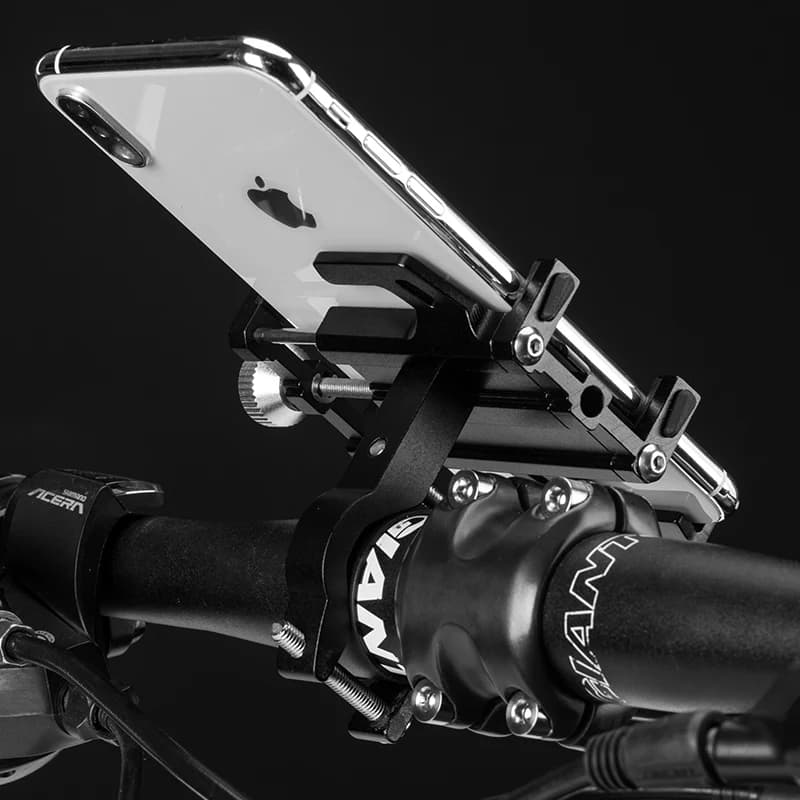 ROCKBROS Phone Holder Motorcycle Electric Bicycle Smartphone CNC Aluminum Alloy Bracket Five Claws Mechanical Bike Phone Holder - 2