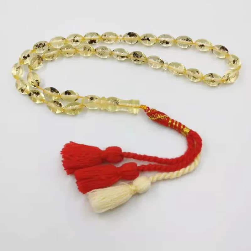 الراتنج Tasbih 33 66 99  الحشرات الخرز شرابة قطن هدية عيد ل مصلاة للمسلمين مسبحة رجل Misbaha أساور مستكة الإسلامية التركية