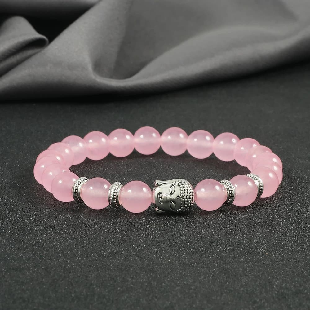 Reiki Tiger Eyes Beaded Buddha Bracelet Natural Stone Bracelet Elastic Rosary Men Women Prayer Charm Yoga Jewelry Gift Pulseras - 5