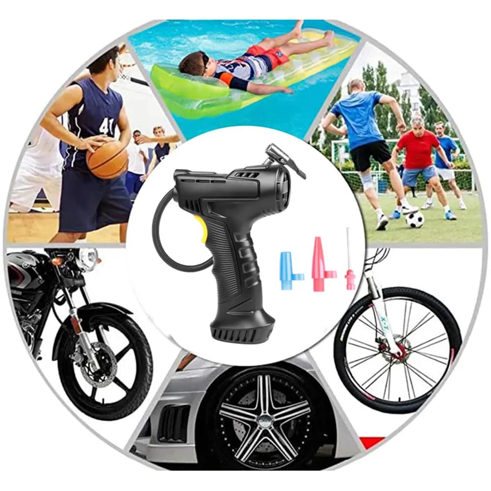 120W Wireless Digital Tire Inflator Portable Air Compressor Inflatable Pump 12V Air Pump Rechargeable For Car Motorcycle Tire - 5