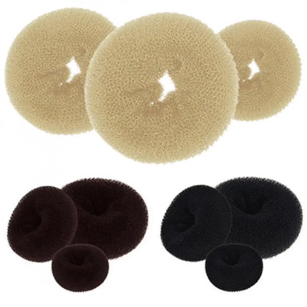 3Colors Fashion Elegant Hair Bun Donut Foam Sponge Easy Big Ring Hair Styling Tools Hairstyle Hair Accessories For Girls Women - 3