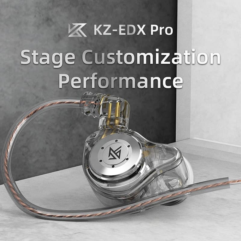 سماعة أذن KZ EDX PRO بمحرك ديناميكي ثنائي الدائرة المغناطيسية 10 مم، سماعة أذن هاي فاي بجهير قوي، سماعة رأس رياضية عازلة للضوضاء KZ ZSTX ZSN PRO ZAS - 5