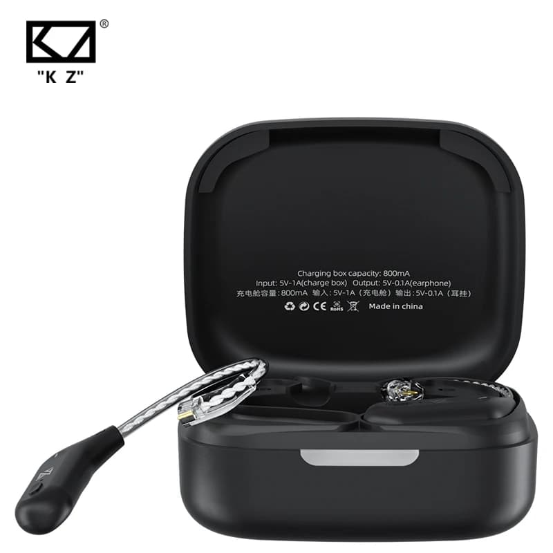 KZ AZ09 Bluetooth 5.2 Wireless Upgrade Cable  HIFI Wireless Ear Hook With Charging Case For KZ TRN CCA Earphones Headset - 2