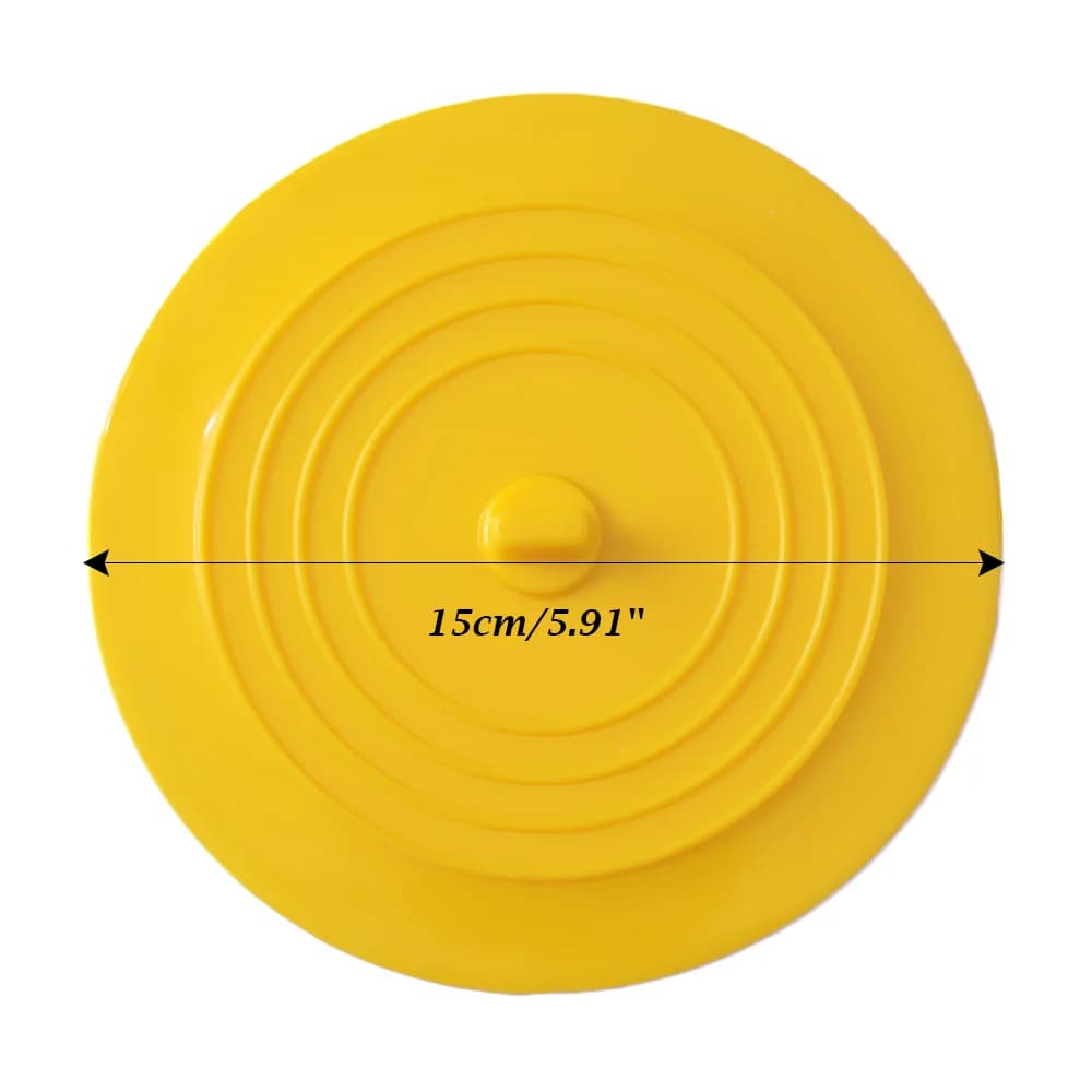 15 سم سدادة حوض استحمام كبيرة من السيليكون غطاء تصريف مقاوم للتسرب سدادة شعر الحوض سدادة مسطحة للحمام إكسسوارات الحمام - 5
