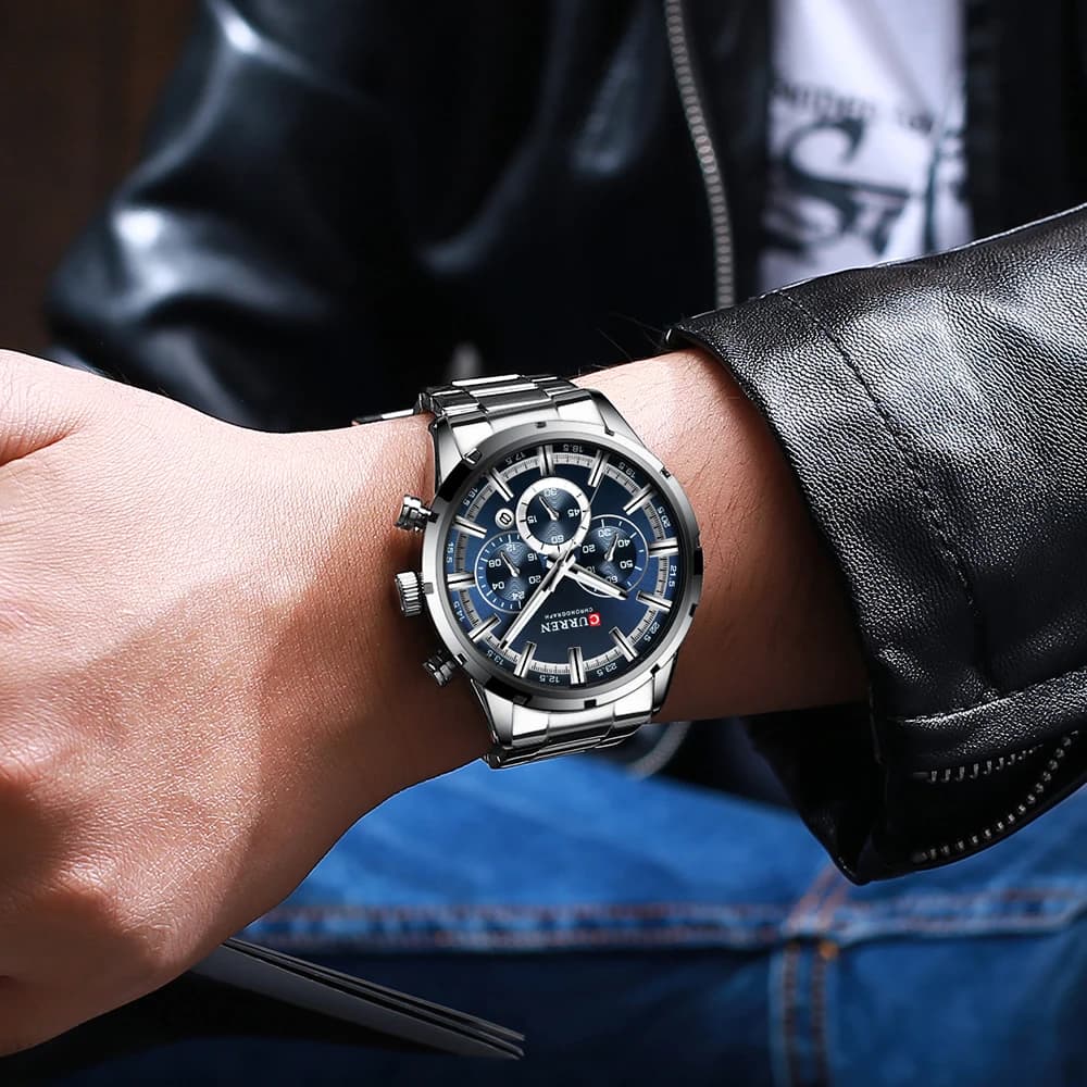 Relogio Masculino CURREN Hot Fashion Mens Watches Top Brand Luxury Wrist Watch Quartz Clock Watch Men Waterproof Chronograph - 5