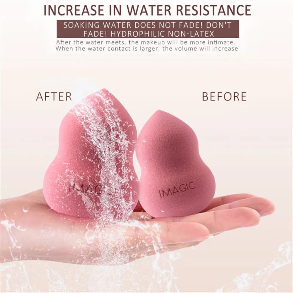 1PC Fashion Colorful Smooth Wet Dry Dual Use Cosmetic Puff Foundation Blender Makeup Sponge Powder Puff Beauty Makeup Tools - 5