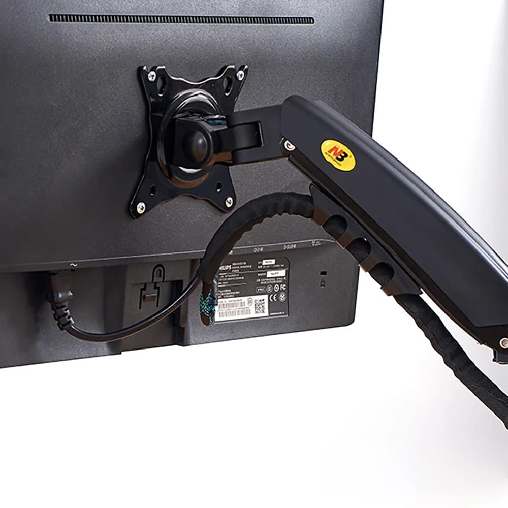 NB NORTH BAYOU F80 Desktop Gas Spring 17-30" LCD LED Monitor Holder Mount Arm Full Motion Display Stand Loading 2-9 Kgs - 3