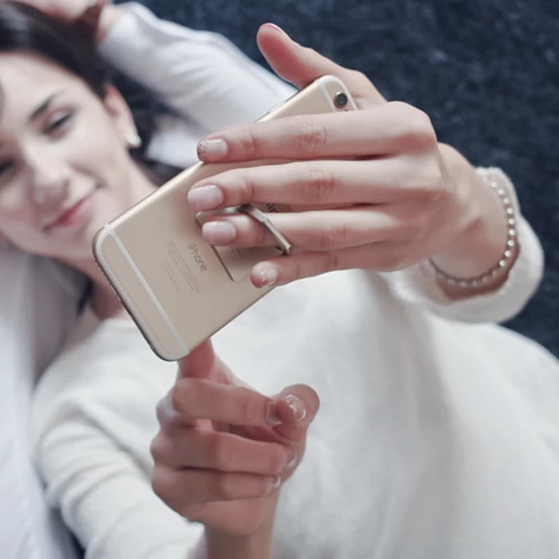 Finger Ring Mobile Phone Smartphone Stand Holder For iPhone XS Huawei Samsung cell Smart Round Phone Ring holder Car Mount Stand - 5