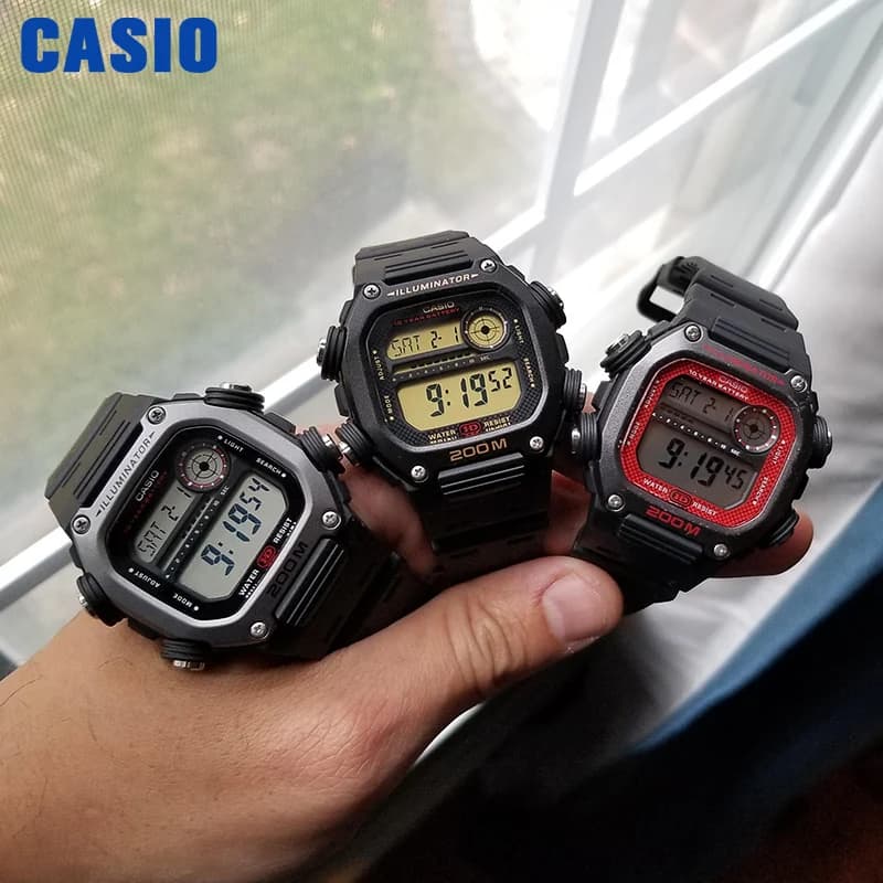 Casio sports top luxury set Large dial square ten years of electricity Relogio Masculino часы мужские watch for men DW-291H - 2