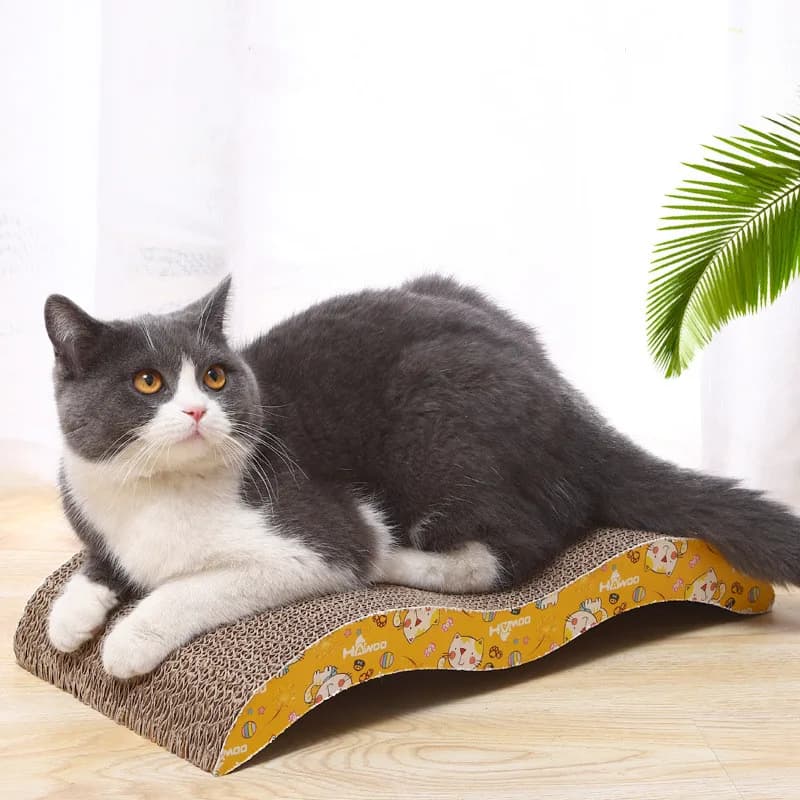 M-Shape Quality Corrugated Paper Cat Scratch Guards Pet Scratching Claw Scraper Cat Products Scratcher Pet Furniture+Free Catnip - 2